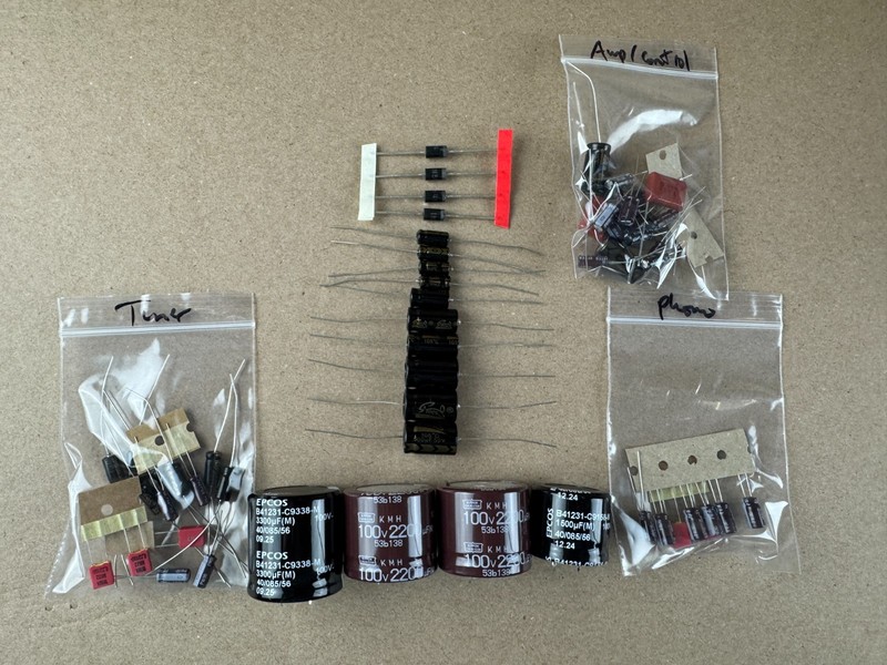 Fisher 700T Complete Rebuild Kit High-Quality Receiver Recap Set