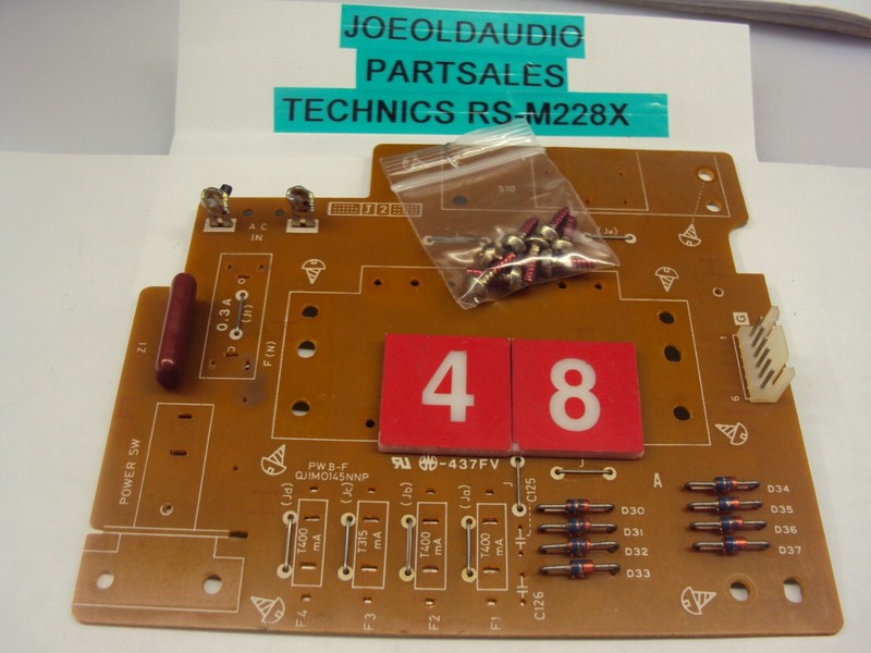 Technics RS-M228X Cassette Deck Transformer Board. Parting Out Entire RS-M228X