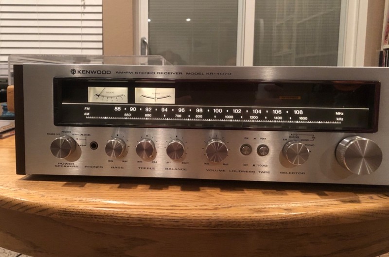 Vintage Silver Face Kenwood KR-4070 Stereo Receiver GORGEOUS Sounds Great!