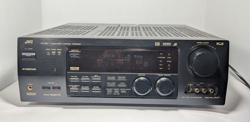 AMAZING JVC RX-888vbk 100w 5.1 channel Audio Video Receiver ORIG OWNER a gem