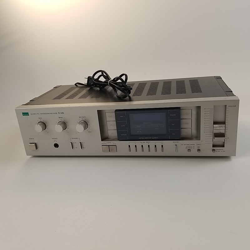 VINTAGE SANSUI R 606 QUARTZ PLL SYNTHESIZER RECEIVER STEREO Phono vinyl cassette