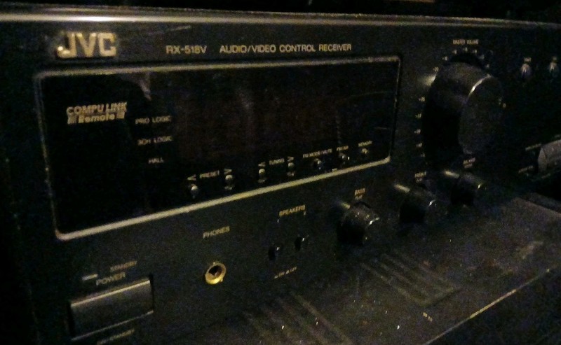JVC RX-518V Stereo Receiver With Remote Works Vintage VG+