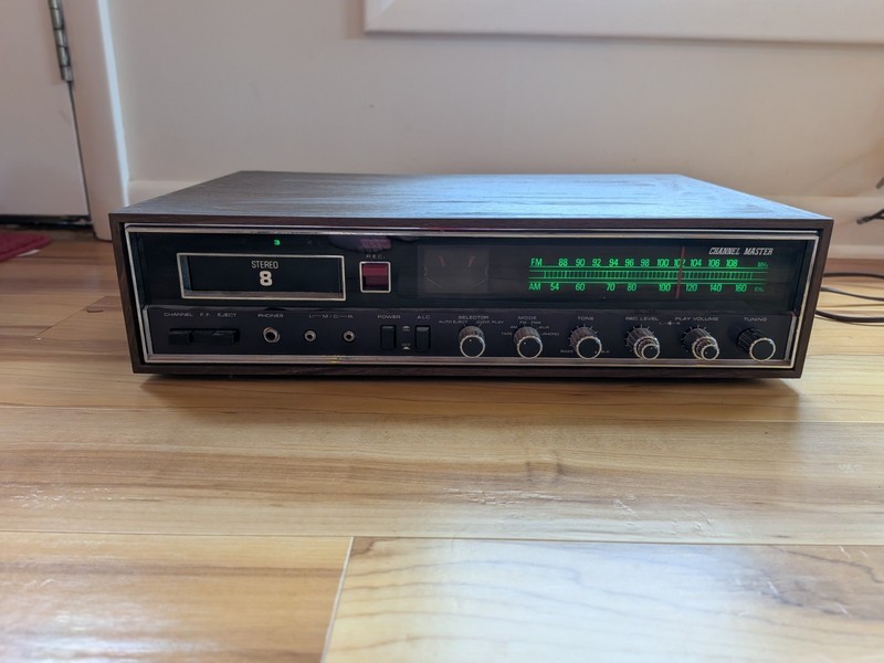Channel Master 6329 Vintage AM/FM Stereo Receiver 20W 120V Wood Case- Untested
