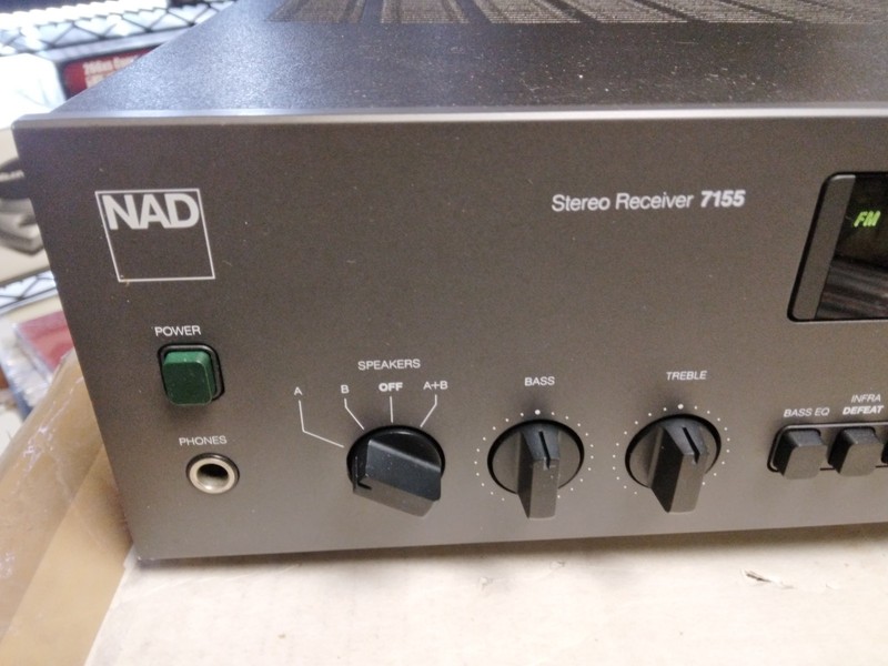 Vintage NAD 7155 AM/FM Stereo Receiver & Orig Box & packing looks & works Great gallery