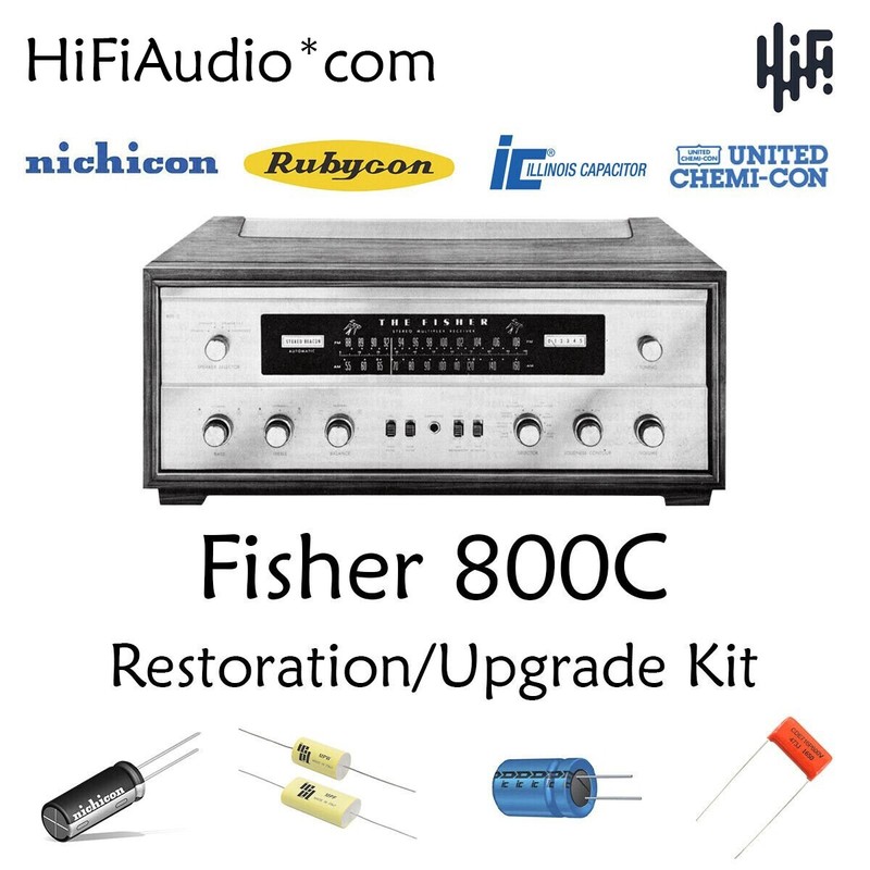 Fisher 800C receiver restoration recap repair service rebuild kit fix capacitor