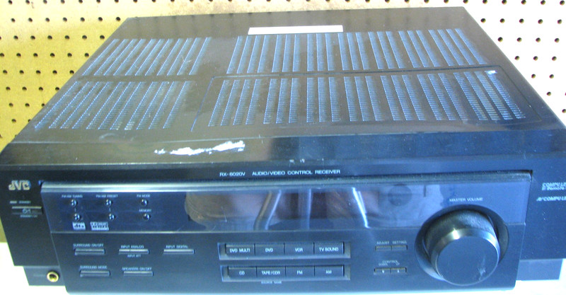 Vintage JVC RX-6020V AUDIO/ VIDEO CONTROL STEREO RECEIVER… Powers up/ Lights