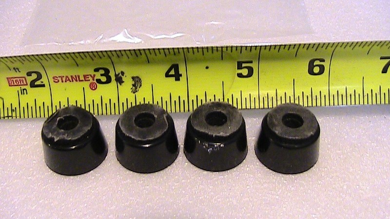 Vintage stereo feet 7/8 x 1/2 inches set of 4 padded