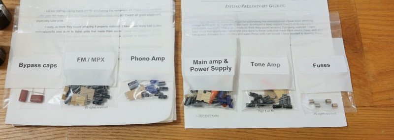 Marantz 2238b rebuild restoration recap upgrade kit fix repair capacitor