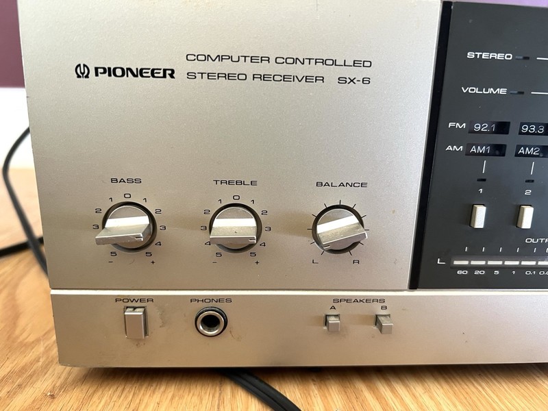 Pioneer SX-6 Computer Controlled Stereo Receiver Vintage Made In Japan Tested gallery