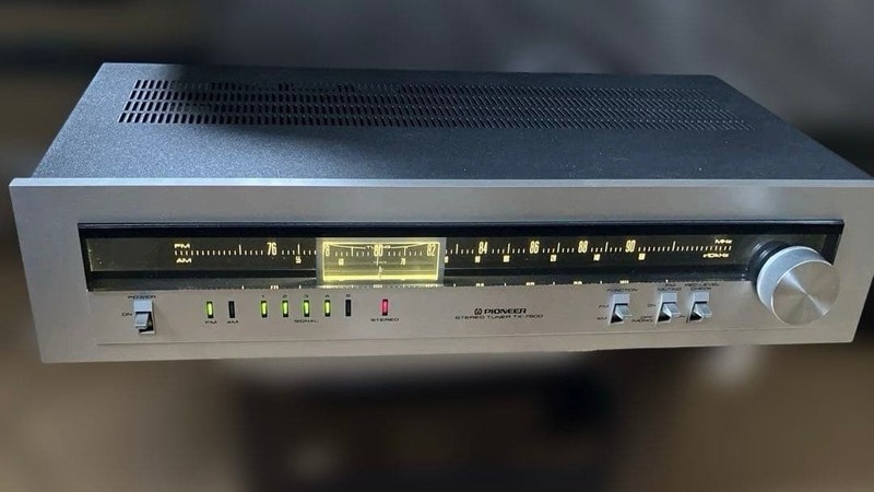Pioneer TX-7800 AM/FM Stereo Tuner Vintage Hi-Fi Silver Japan Tested