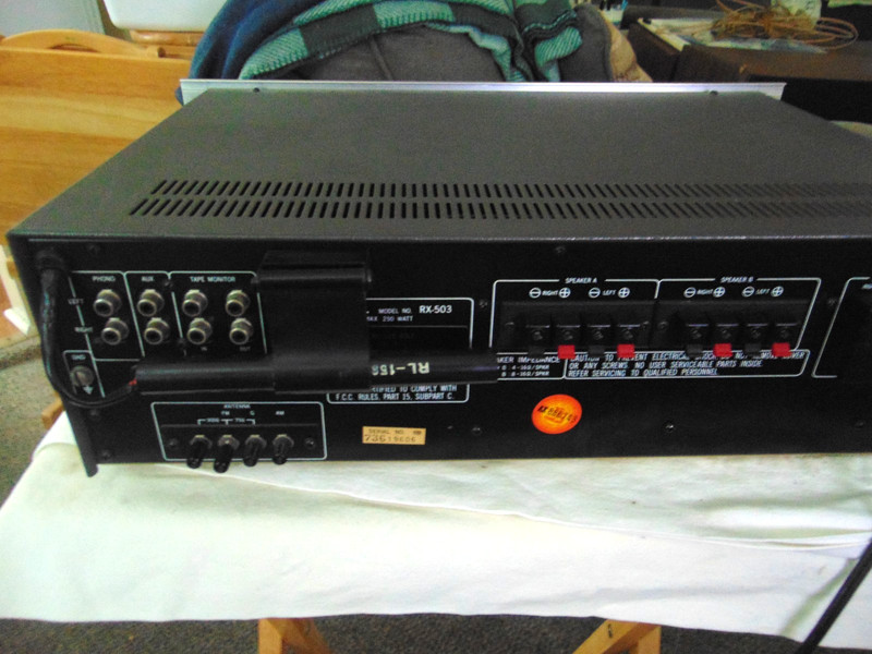 ROTEL RX503 STEREO AN/FM RECIEVER WITH MANUAL TESTED IN GOOD WORKING ORDER gallery