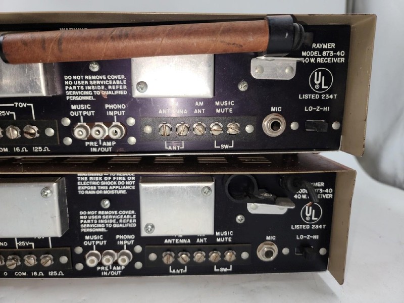 Pair of Vintage Raymer AM / FM Solid State Receivers Model 873-40 gallery