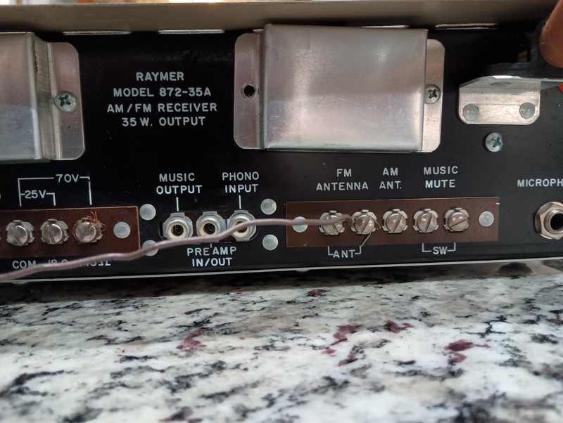 Vintage Raymer 872-35A 35W Mono AM-FM Receiver Amplifier Radio PA System - Works gallery