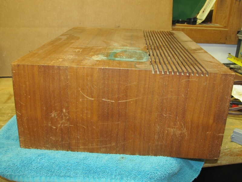 Vintage Sansui? Stereo Tuner, Amplifier, Receiver Wood Case Cabinet gallery