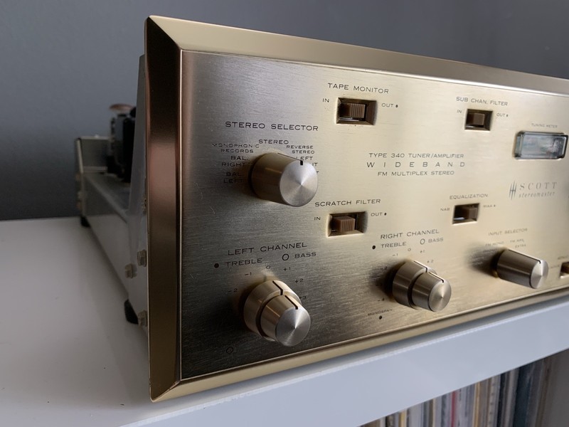 Vintage HH Scott Stereomaster 340A Receiver W/Manual! Tuner/ Amplifier Tube 340 gallery