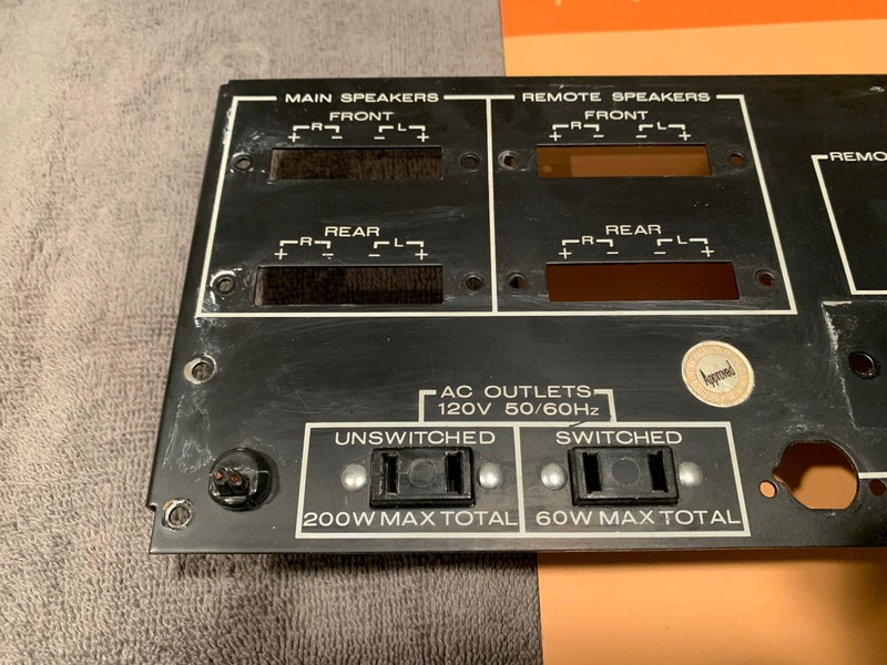 Marantz 4415 Quad Receiver Parting Out Rear Panel + AC Outlets gallery