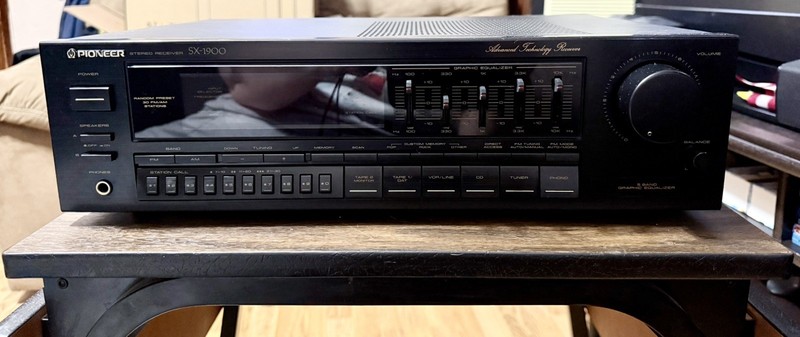 PIONEER SX-1900 Stereo Receiver 5 Band Graphic Equalizer Vintage ￼NO REMOTE