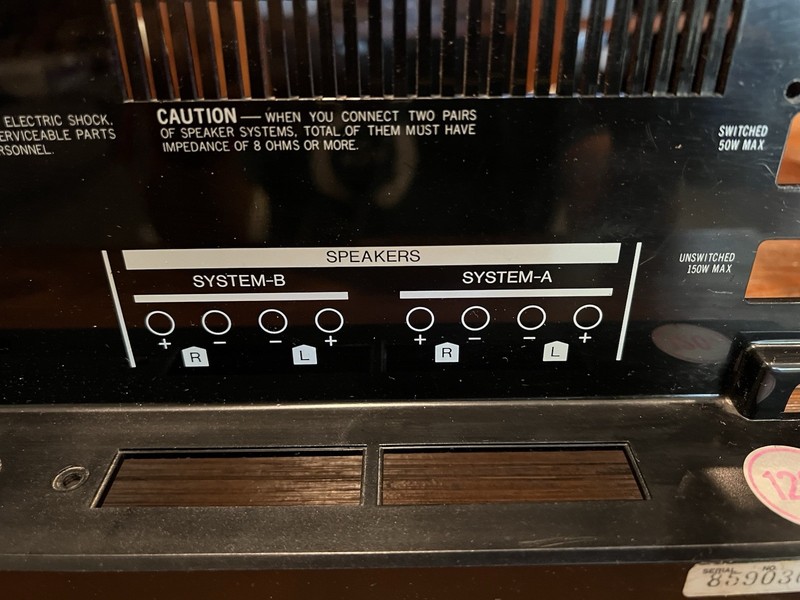 Sansui G-4500 Receiver Back Panel Replacement, Good Condition gallery