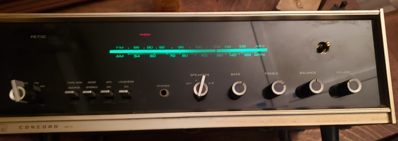 Concord MK-10 AM/FM Stereo Receiver, Tested. Works