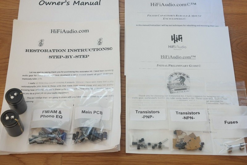 Technics SA-200 rebuild restoration recap service capacitor kit repair gallery