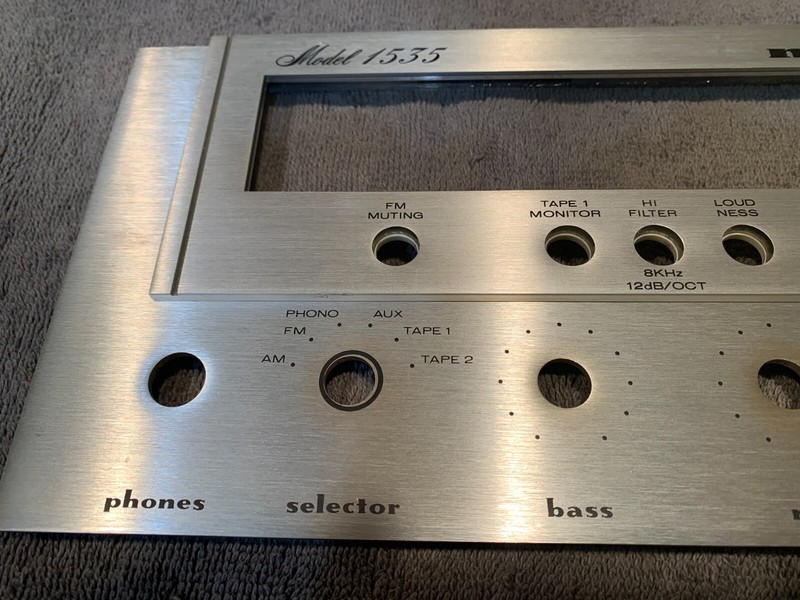 Marantz 1535 Stereo Receiver Parting Out Faceplate and Glass Nice Look!! gallery