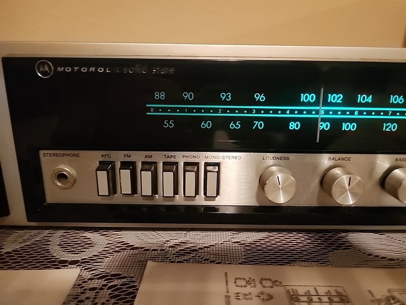Vintage Motorola FH 212 Jw Solid State AM FM Stereo Receiver 8 track Read gallery