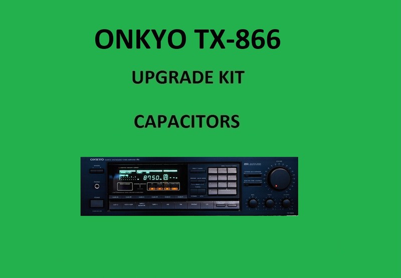 Stereo Receiver ONKYO TX-866 Repair KIT – all capacitors