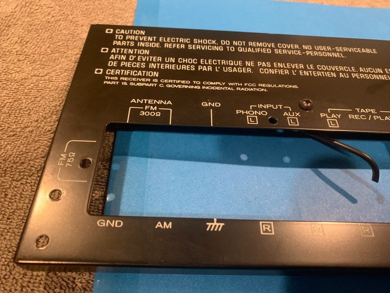 Kenwood KR-4070 Stereo Receiver Rear Panel gallery