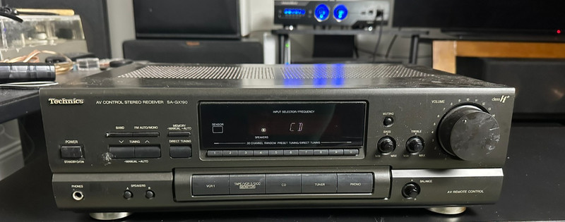 Technics SA GX190 Stereo Receiver Vintage Phono AM FM Audio Black Tested