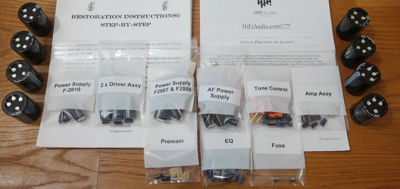 Sansui G9000 DB rebuild restoration recap service kit repair filter capacitor