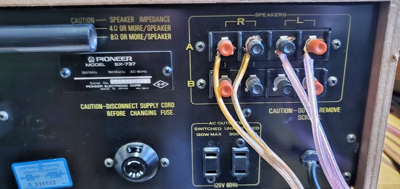 Vintage Pioneer SX-737 AM/FM Receiver Excellent working condition great sound gallery