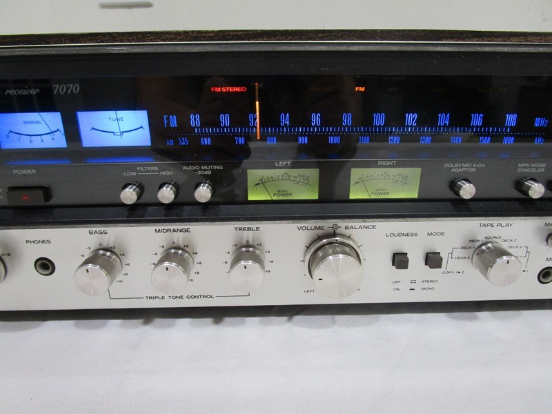 Nice Sansui 7070 Stereo Receiver w/ New LEDs - Serviced - Recapped ------ Cool! gallery