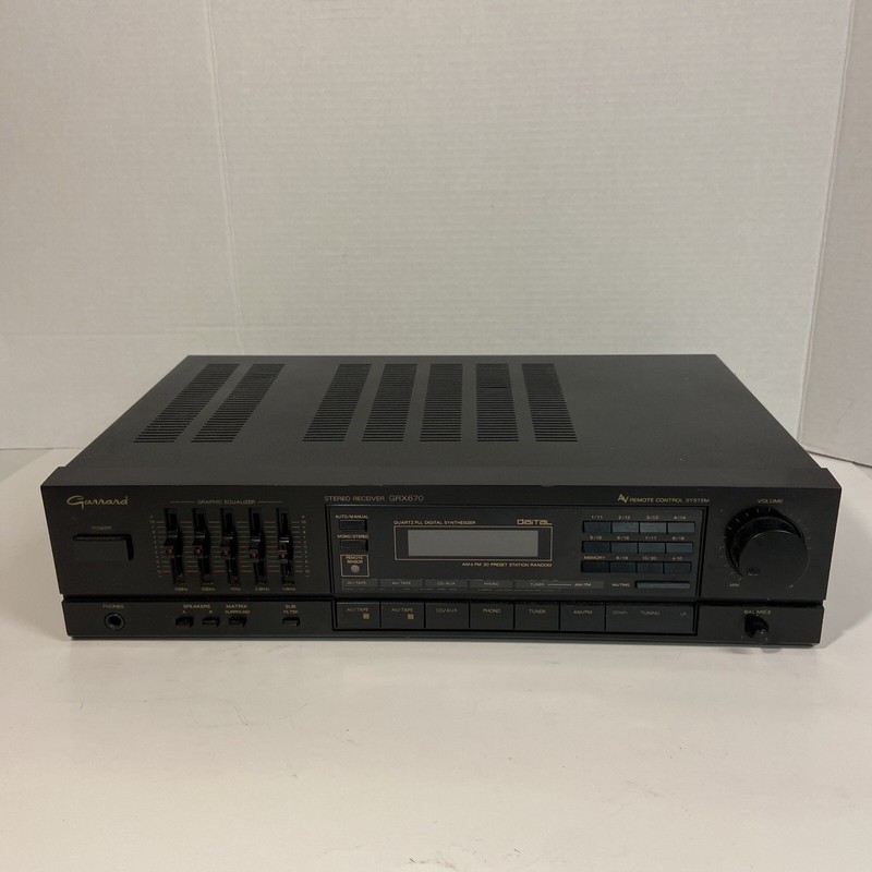 garrard stereo receiver GRX670 no remote