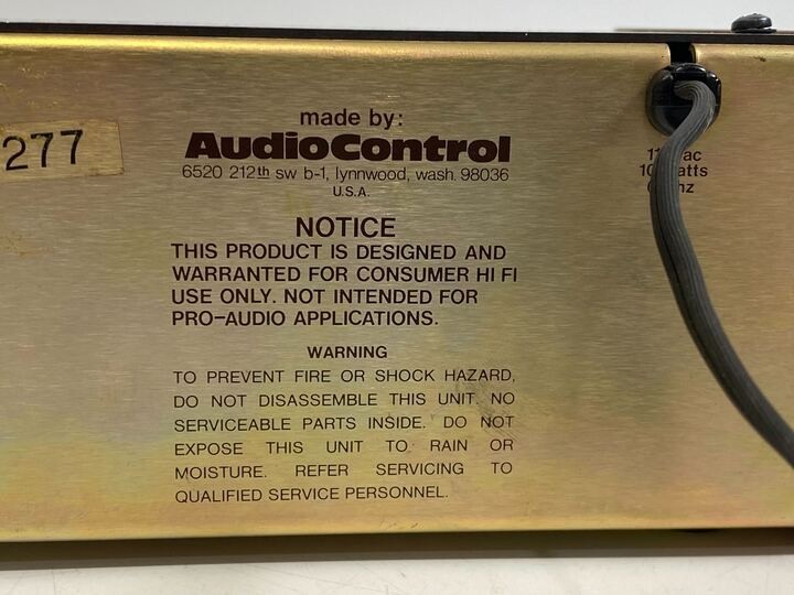 Vintage Audio Control C-22 Stereo Equalizer Octave EQ Sound Control Tested gallery