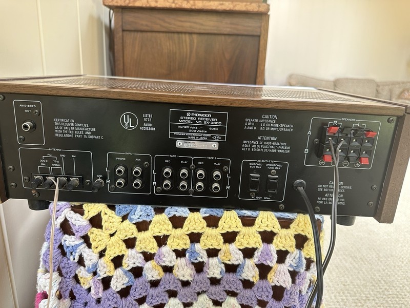 Pioneer SX-3600 Stereo Receiver 120v 60HZ 200 Watts VTG Made In Japan/ Read gallery