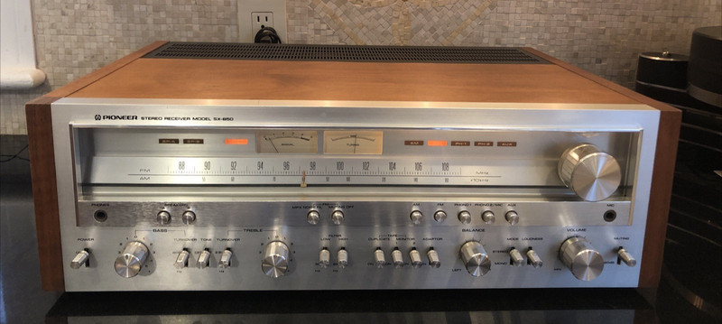 Pioneer SX-850 Stereo AM/FM Stereo Receiver Open Box Perfect Working Condition