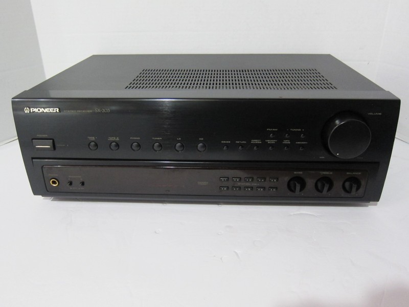PIONEER SX-203 AM/FM STEREO RECEIVER With Owner’s Manual