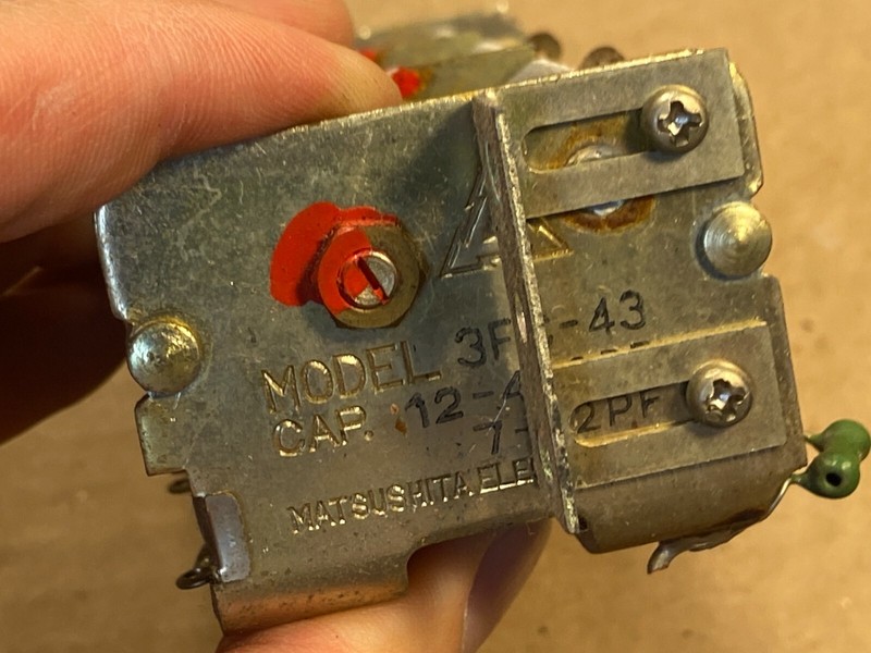 Tuning Air Capacitor from Kenwood KW-50 Tube Receiver Parts Matsushita 3FC-43 gallery