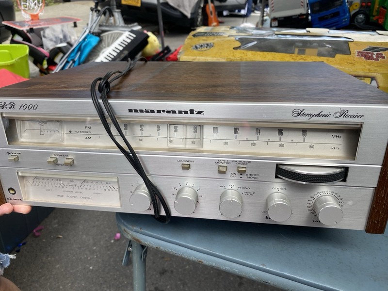 Marantz SR 1000 Stereophonic Receiver Vintage Stereo Receiver w/ Wood Case gallery