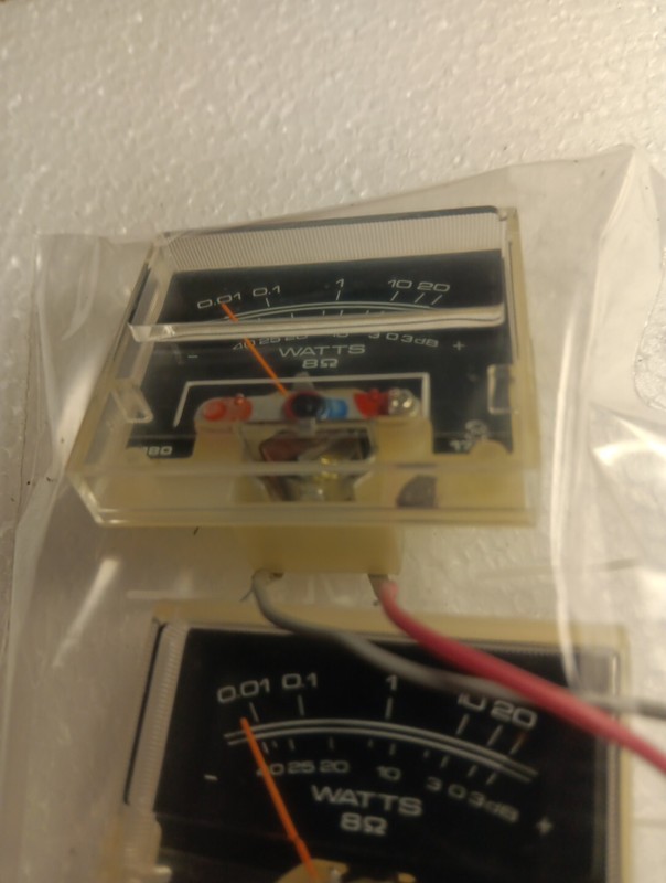 Pioneer SX-580 Stereo Receiver Power Meter Left Right FM Tuning Meter OEM Parts gallery