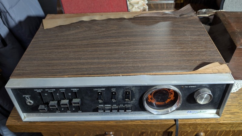 Vintage Electrophonic Multiplex Stereo Receiver R-13 Mid Century Japan Powers On