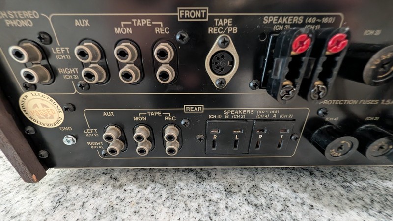 Pioneer Receiver QX-4000 Recapped, new main speaker terminals, Silver Face. gallery