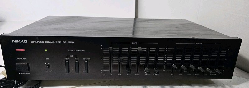Vintage Nikko Graphic Equalizer Model EQ-500 Component Stereo System