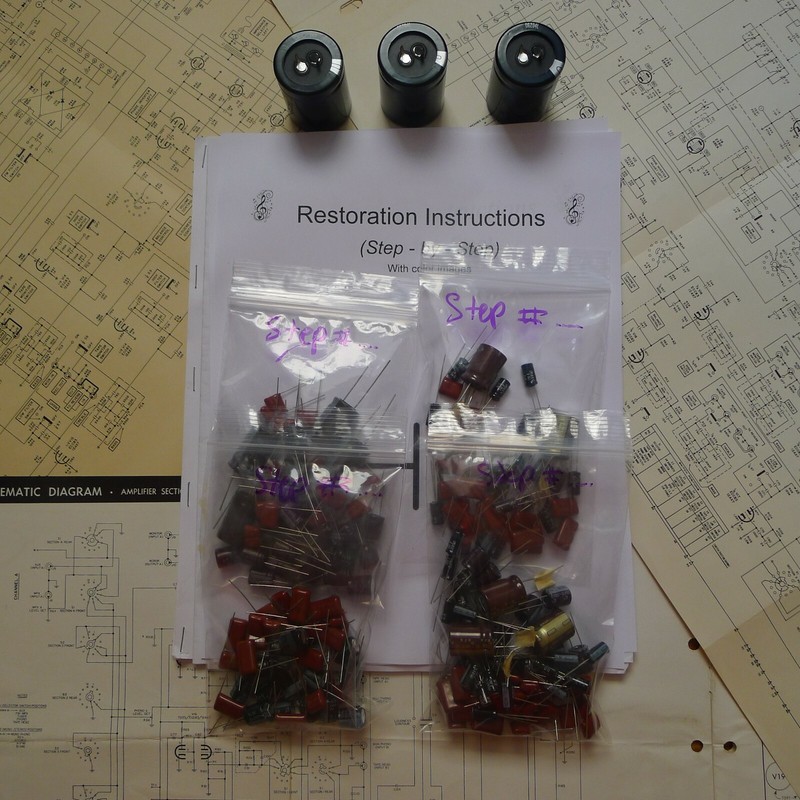 Kenwood KR-4140 rebuild restoration recap service capacitor kit fix repair