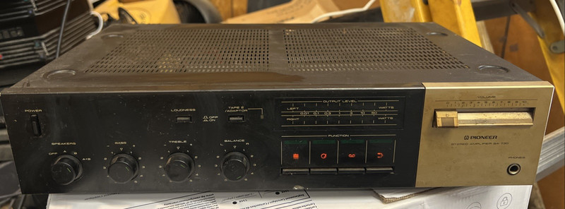 Vintage Pioneer Stereo Amplifier Receiver SA-730 READ