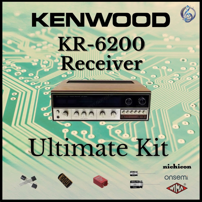 Kenwood KR-6200 Receiver Ultimate Upgrade Kit Genuine Parts Restoration