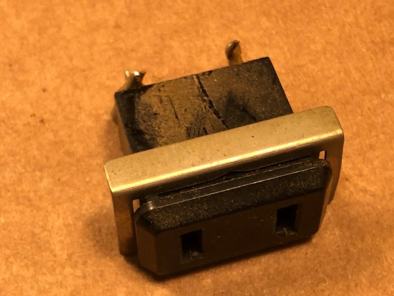 Sony STR-7065 REAR AC POWER JACK - Vintage Receiver Part STR-7055 STR-7045