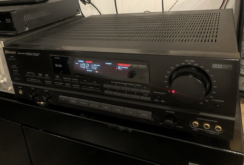 Vintage Sherwood RV-5030R Stereo Audio/Video Receiver Black Plus Remote.