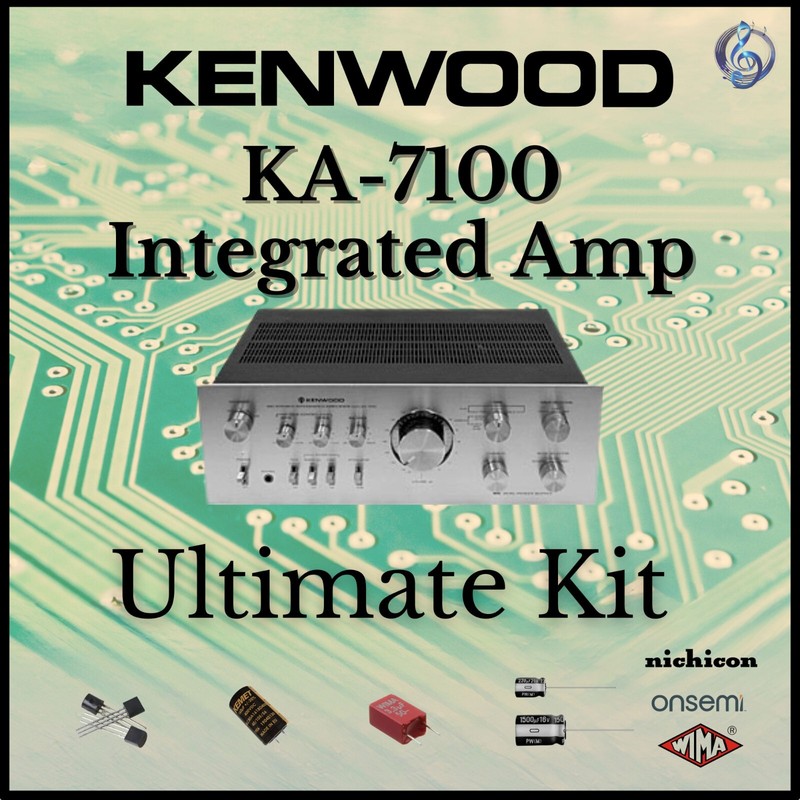 Kenwood KA-7100 Integrated Ultimate Upgrade Kit Genuine Parts Restoration