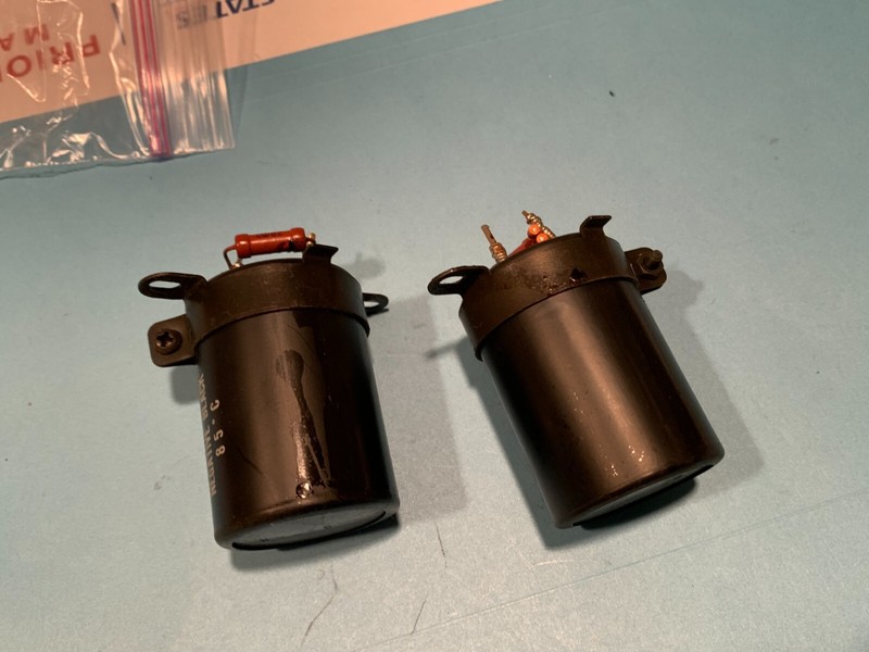 PIONEER SX-535 Stereo Receiver Parting Out Filter Capacitors (Pair)